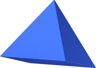 Russian 3D Avant Garde Shapes Pyramid